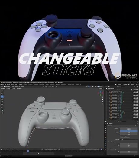 PS5 Controller 3D Ad | Ultra Realistic CGI by Fusion Art Studios 🎮✨