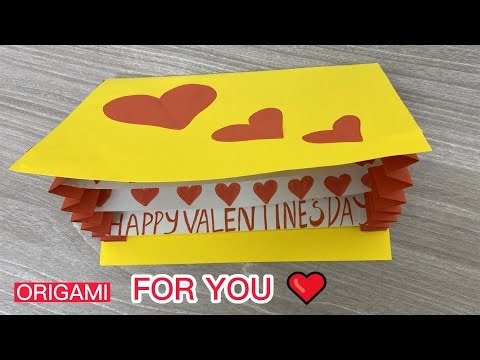 Origami Valentine Card ❤️ | Easy Paper Craft for Beginners ❤️ Origami Steps With Me!