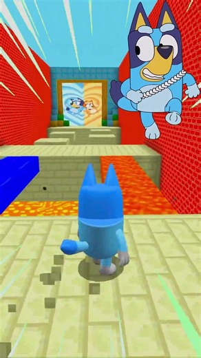 Crazy Bluey Laser Challenge Up Down💀🤯❤️ #roblox #bluey #games