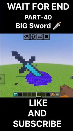 How to build a Big Sword in Minecraft! 😱🔥 #sudhirxgaming #minecraft #gaming #shorts