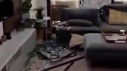 Shocking video allegedly shows drone that failed to detonate in Dubai tower apartment