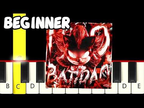 NO BATIDÃO - ZXKAI Phonk - Fast and Slow (Easy) Piano Tutorial (Melody only) - Beginner