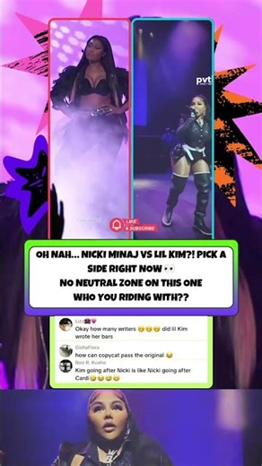 This debate been shaking hip-hop for YEARS #nickiminaj #lilkim #cardib #barbz #bardigang #queenbee