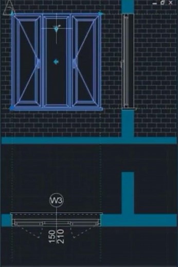 Dynamic Block in AutoCAD #architecture #autocad #engineering #cad #skills