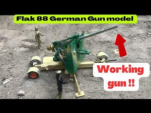 German world war 2 anti tanks Gun Flak 88 Firing
