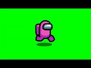 Among Us - ALL characters Walking Animation - Green Screen