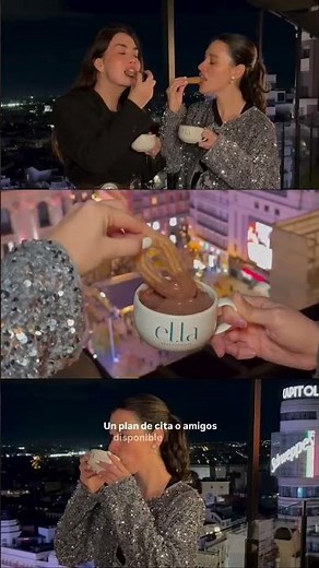 Churros con Chocolate en Ella Sky Bar Madrid | Plan Navideño con Vistas Panorámicas