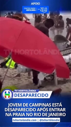 Um adolescente de 14 anos que estava com sua família na praia de Copacabana no Rio de Janeiro está desaparecido após ter entrado na praia. A família é de Campinas e está em busca junto com o Corpo de Bombeiros. A orientação é pra quem vai passar as festividades no início de 2026 na praia é evitar entrar, pois o mar está muito agitado. As informações ainda está em apuração. Oremos para que o jovem seja encontrado logo com vida. | TV Hortolândia