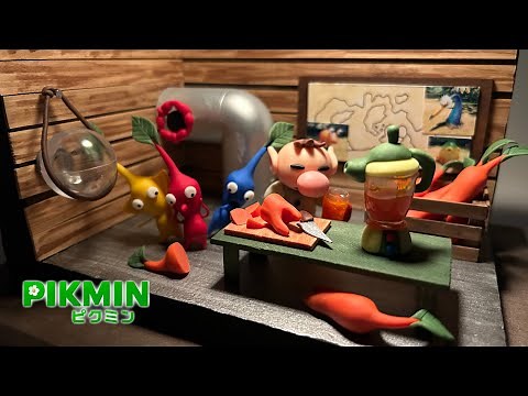 【DIY】ピクピクニンジンを食べるオリマー作ってみた【ピクミン】〜I made Captain Olimar who eats carrots like Pikmin〜
