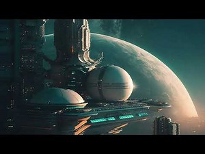 4K Space Station Ambient. Sci-Fi Ambiance for Sleep, Study, Relaxation