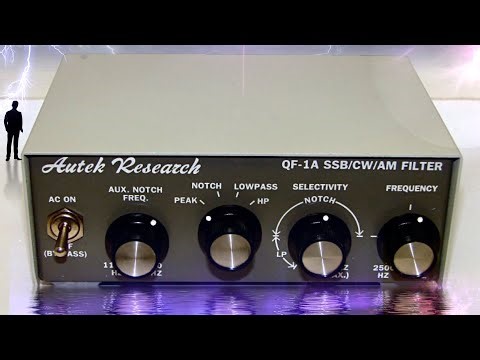 Analog filter test with Autek Research QF-1A SSB/CW/AM Filter