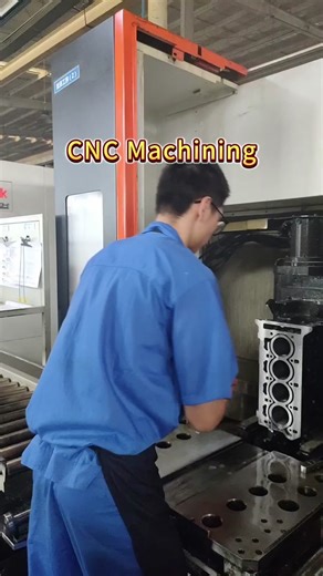 #machining Engine block CNC machining #fyp #fouyoupage #engineblock
