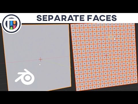 Blender 2.8 Tutorial - How to Separate Individual Faces from a Mesh