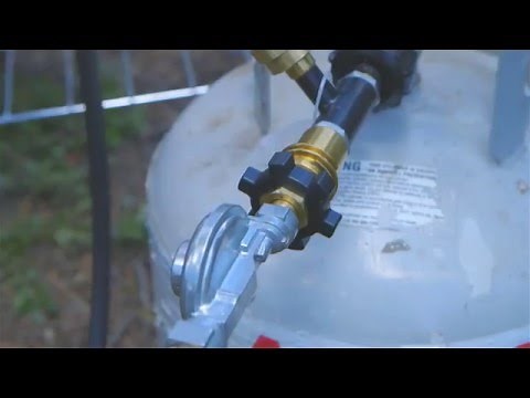 Black Pipe Propane Tee with ACME Adapter