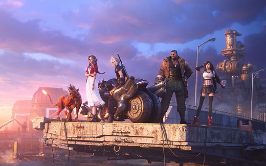 【FF7RE】主题曲完整版《Hollow》中英字幕，混剪MV