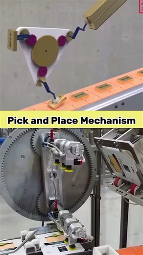 Pick and Place Mechanism Using Gears - Automated Assembly System Explained"