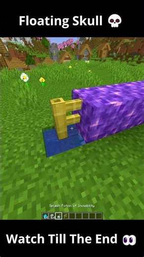 This Floating Skull I Built is Terrifying 😱💀 #minecraft #shorts