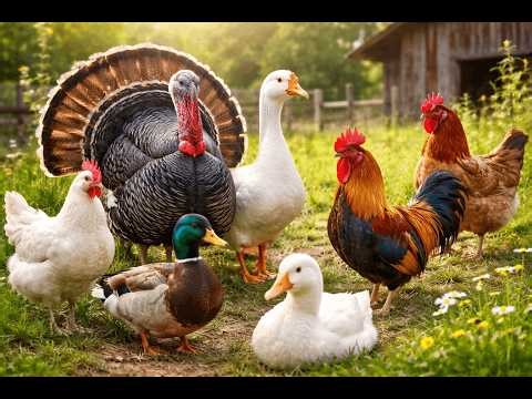 Barnyard Animal Parade Sounds: Turkey, Goose, Chicken, Duck, Rooster