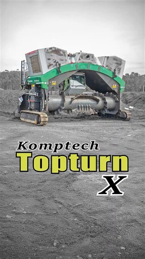 Discover the Komptech Topturn X: Turning Waste into Gold