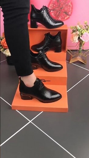 Black Ankle Boots for Women with Block Heel #blackboots #ankleboots #shortsfeed