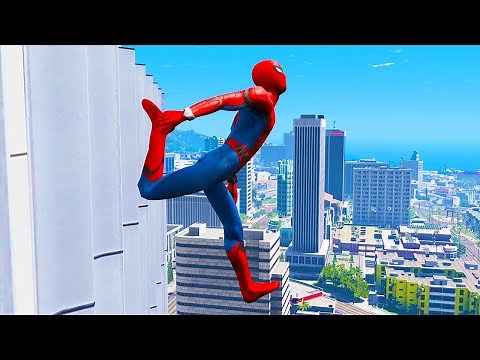 Funny Moments In GTA 5 - Spider-Man #8