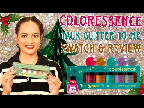 Talk Glitter To Me ✨🎄 Coloressence Glitter Nail Polishes | Christmas-Perfect or WHAT?!