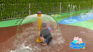 21K views · 223 reactions | It's the perfect weather to cool down by jumping in Muddy Puddles!  With temperatures soaring and the sun shining make sure you pack your swimsuits and towels if you are coming to visit Peppa Pig World! ☀️ Our Muddy Puddles water area is bundles of fun! Get ready splish, splash and splosh your way through this mini water playground!  | Peppa Pig World | Facebook