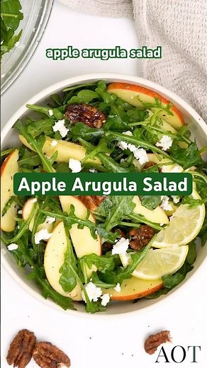 Apple Arugula Salad | Fresh Fall Holiday Side Dish