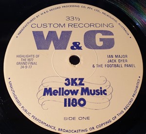 Ian Major, Jack Dyer, 3KZ Football Panel - Highlights Of The 1977 Grand Final And Replay