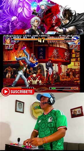Kof 97 Retas en vivo!!#shortsviral #shorts #charlymarinkof #kof #gaming #games #retrogaming