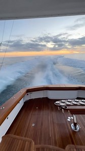 Golden hour aboard this 2021 Viking 68 Convertible 😍 Available for sale with @galatiyachtsales | Contact for more information! #boattrader #vikingyachts | Boat Trader