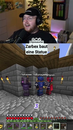 Zarbex baut eine Statue #zarbex #rohat #gtasty #fitnacraft #shorts