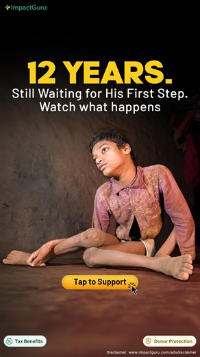 12-Year-Old Mahendra Can’t Walk Or Speak! Born with a neuromotor disorder, Mahendra can’t walk, eat, or speak properly. He needs daily care, but the nearest hospital is miles away. With your support, our primary healthcare program can connect families of children like Mahendra’s to doctors & deliver medicines right to their homes. Contribute today: impactguru.com/s/Z6QHI2 #Impactkart #ImpactGuru #ChangeLives #MakeADifference | Impact Guru