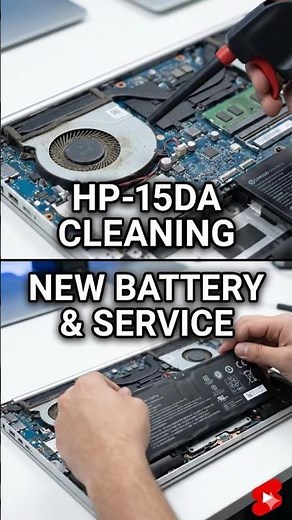 HP 15-DA300 Battery Replacement and servicing #HP #hppavillion #hplaptop