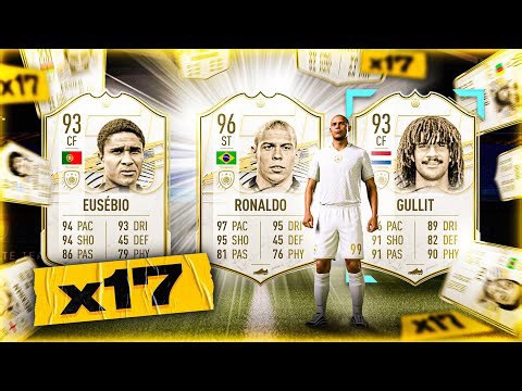 What do you get from 17 guaranteed mid or prime icon player pick packs?