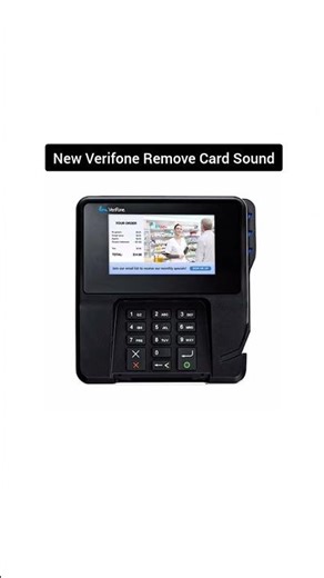 New Verifone Remove Card Sound