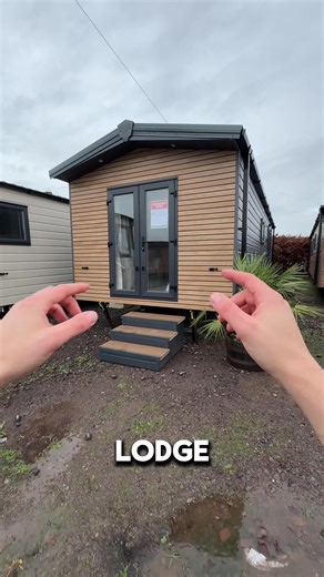 A compact lodge for your garden use it as an annexe or a home gym! Designed like its bigger brother the contemporary lodge but saving on space at 32ft x 10ft of luxury accommodation #lodge #StaticCaravan #viral #fyp #foryou