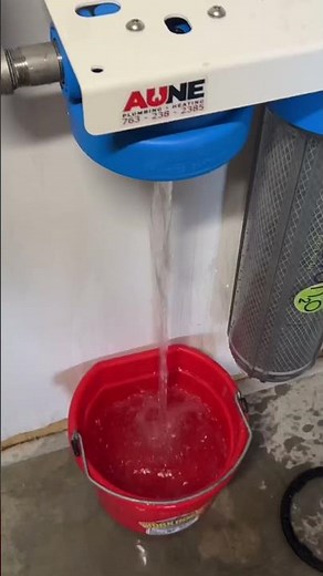 Water softener replacing Nuvo filter system #plumbing #watersoftener #wellwater