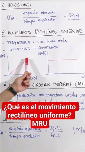 What is uniform rectilinear motion? MRU