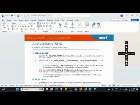Shelly Cashman Excel 2019 | Module 3: End of Module Project 2 Avero International #shellycashman