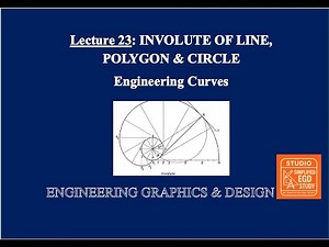 Lecture 23: Involute | Types & Construction | Engineering Curves #EGD #simplifiedegd