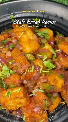 Stale Bread Recipe ✨🍞| Sweet, Tangy & Spicy Snack | Easy No-Waste Idea!