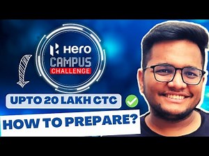 Hero Campus Challenge | CTC Upto 20 LPA | How to prepare for it?