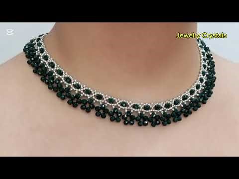 Fairly Easy Necklace Making | Crystals Necklace Making ‪@Jewelry.Crystals‬ #necklace #jewellery