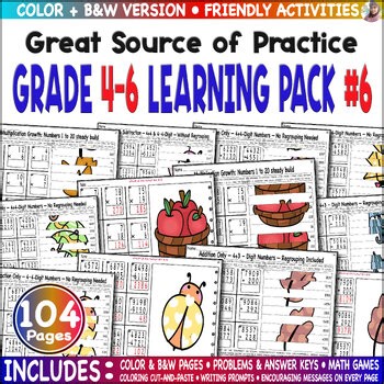 Ultimate Seasonal Math Bundle | Add Sub Mul Div | Color Cut & Paste