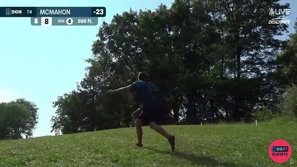 Back-to-back anhyzer perfection from Eagle McMahon and Simon Lizotte 👌 | Disc Golf Pro Tour
