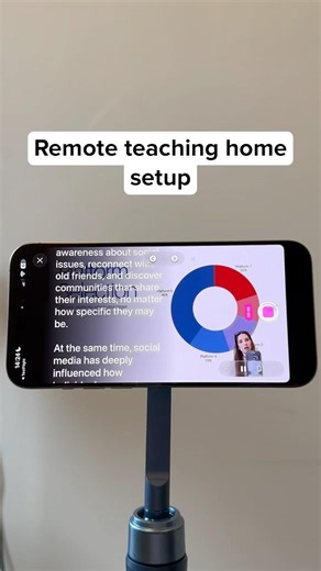 Easy remote teaching home setup for online classes