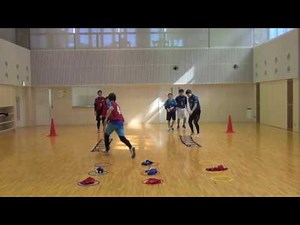 体つくり運動「体力を高める運動」ラダー○×ゲーム（レベル2）