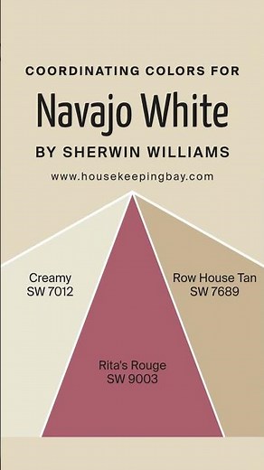 Navajo White SW 6126 | White Paint | Coordinating Colors, Trim, Colors That Go With & Undertones