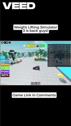 OG Weight Lifting Simulator is Back! #weightliftingsimulator #uncopylocked #roblox #growagarden #sab